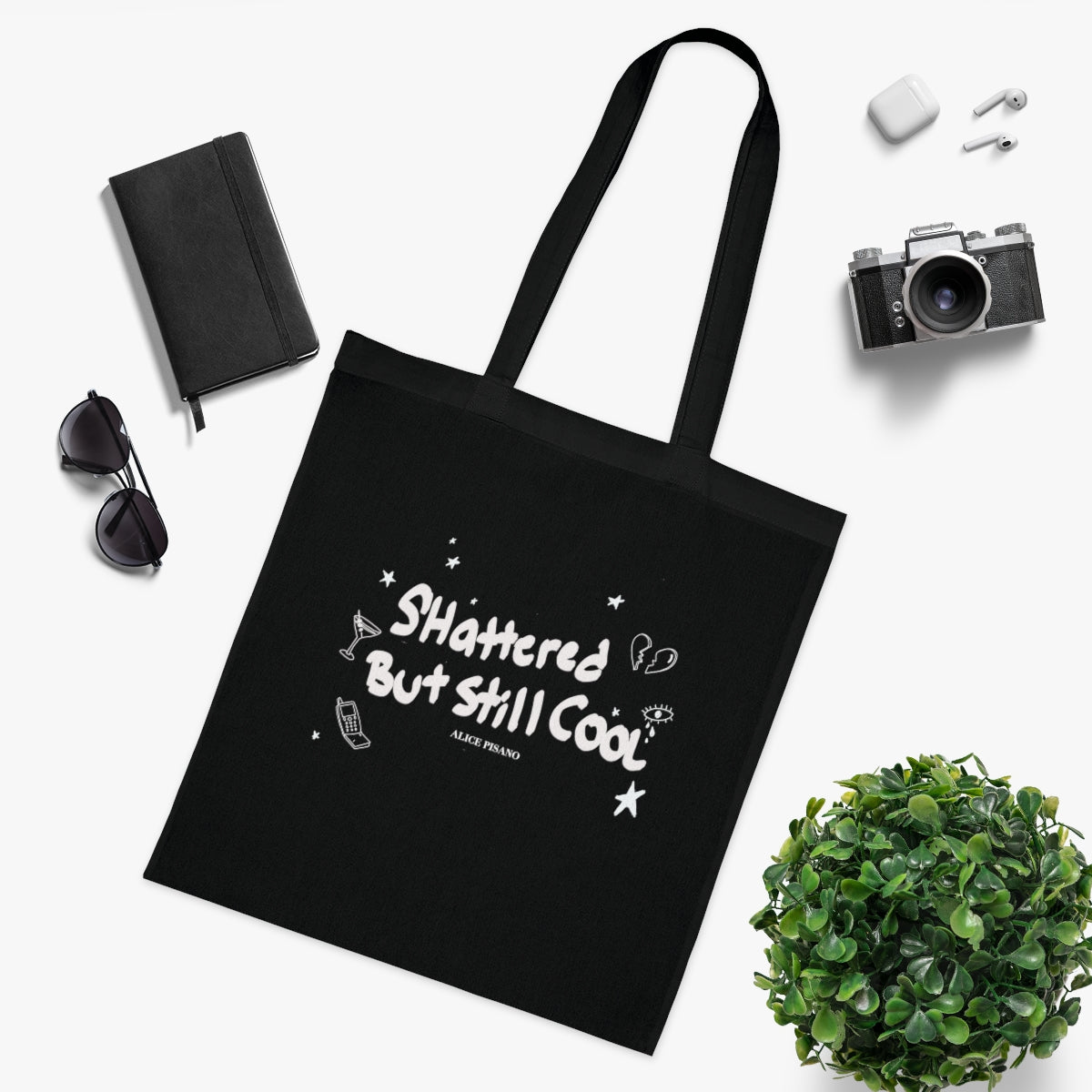 "Shattered but Still Cool" Tote Bag